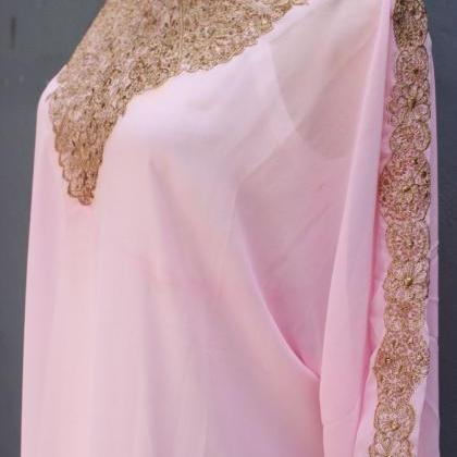 Cute Caftan Dress Chiffon Embroidery Dress Wedding..