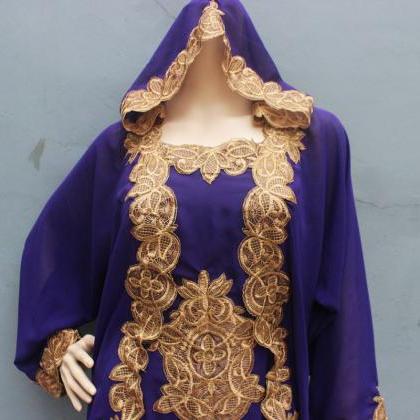 Fancy Gold Embroidery Great For Purple Caftan..
