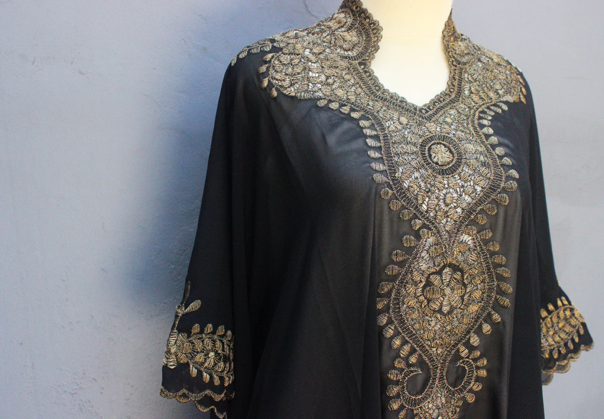 kaftan with embroidery